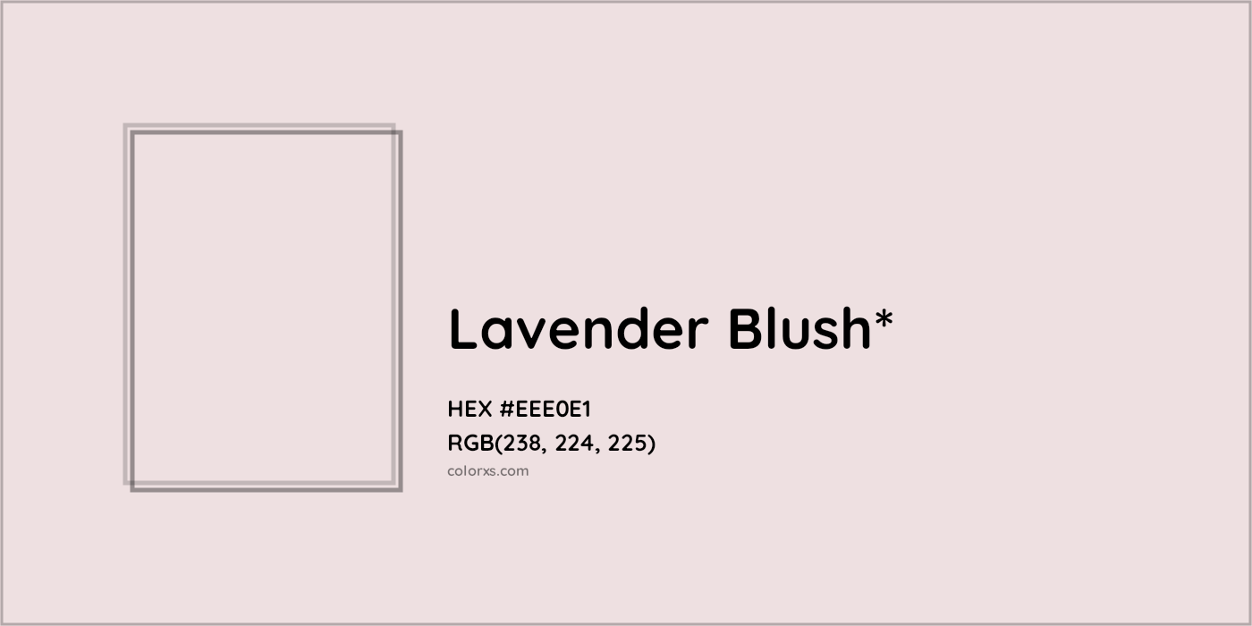 HEX #EEE0E1 Color Name, Color Code, Palettes, Similar Paints, Images