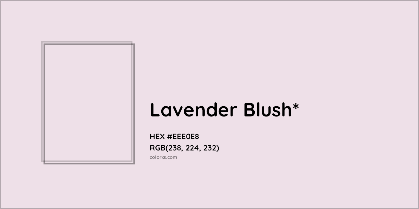 HEX #EEE0E8 Color Name, Color Code, Palettes, Similar Paints, Images