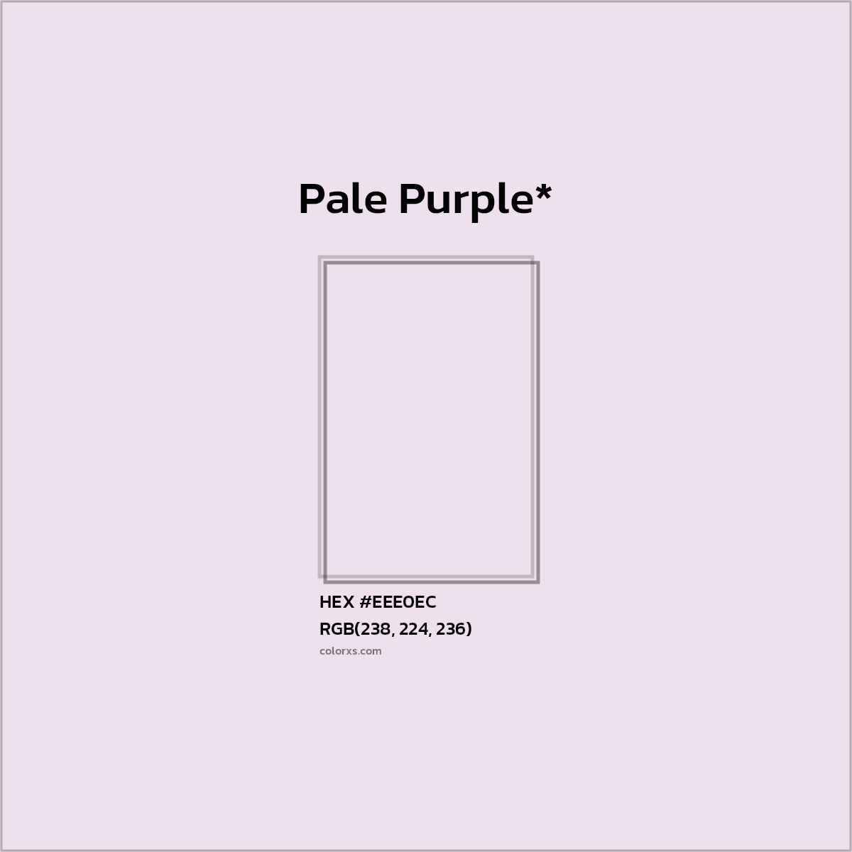 HEX #EEE0EC Color Name, Color Code, Palettes, Similar Paints, Images
