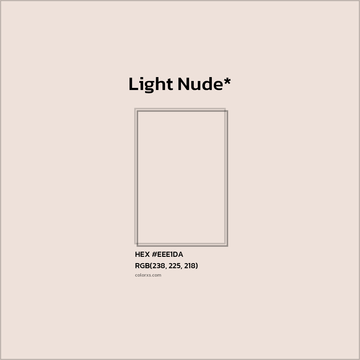 HEX #EEE1DA Color Name, Color Code, Palettes, Similar Paints, Images