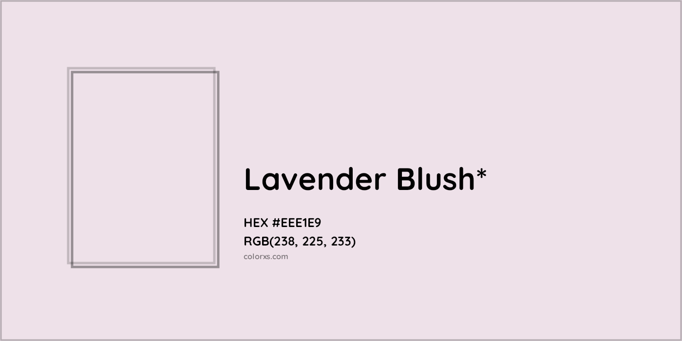 HEX #EEE1E9 Color Name, Color Code, Palettes, Similar Paints, Images