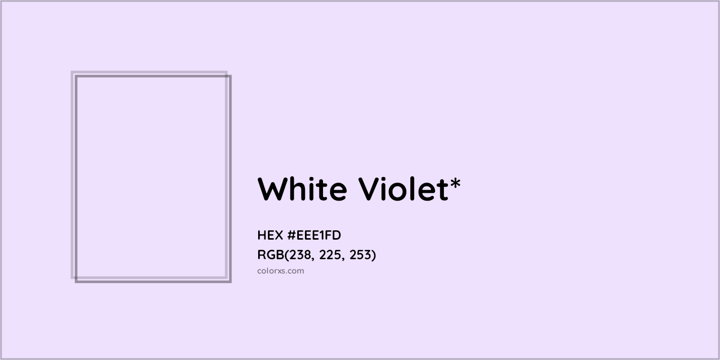 HEX #EEE1FD Color Name, Color Code, Palettes, Similar Paints, Images