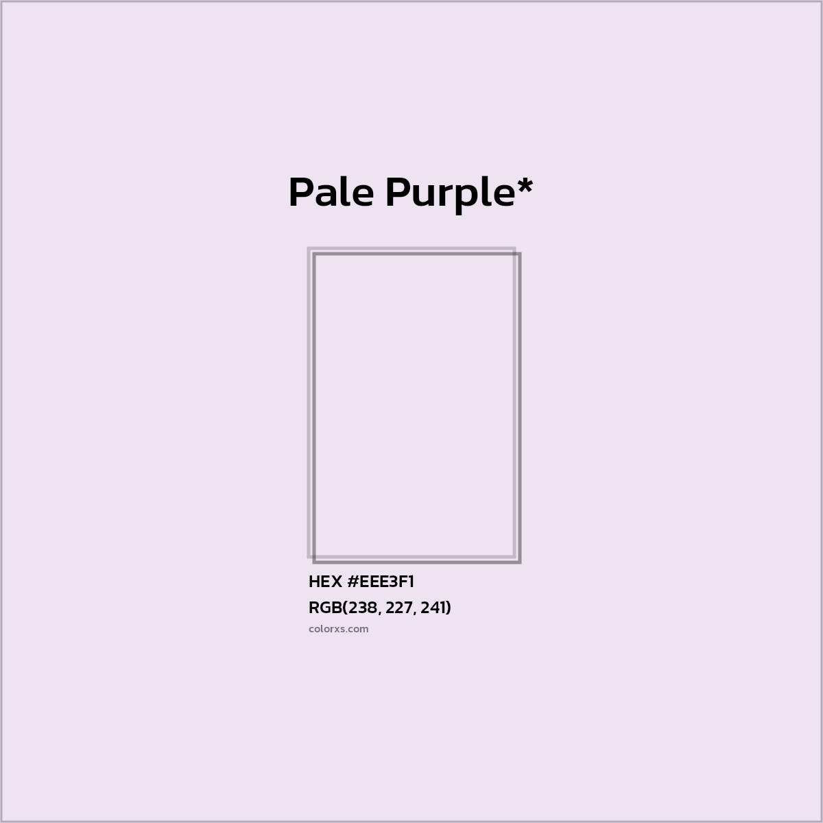 HEX #EEE3F1 Color Name, Color Code, Palettes, Similar Paints, Images