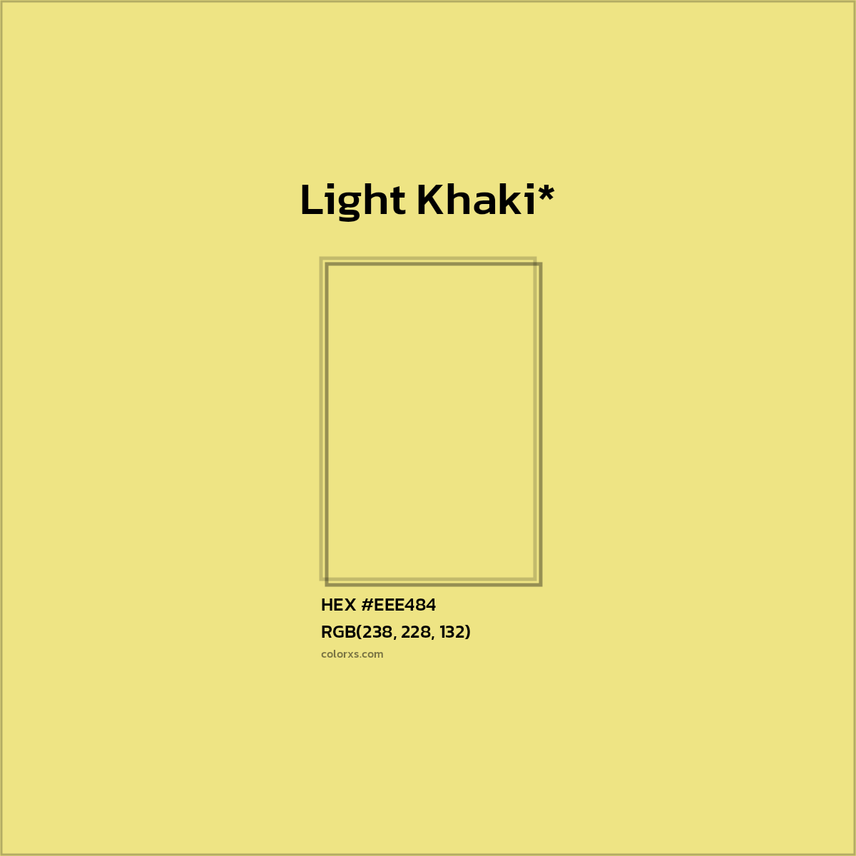 HEX #EEE484 Color Name, Color Code, Palettes, Similar Paints, Images