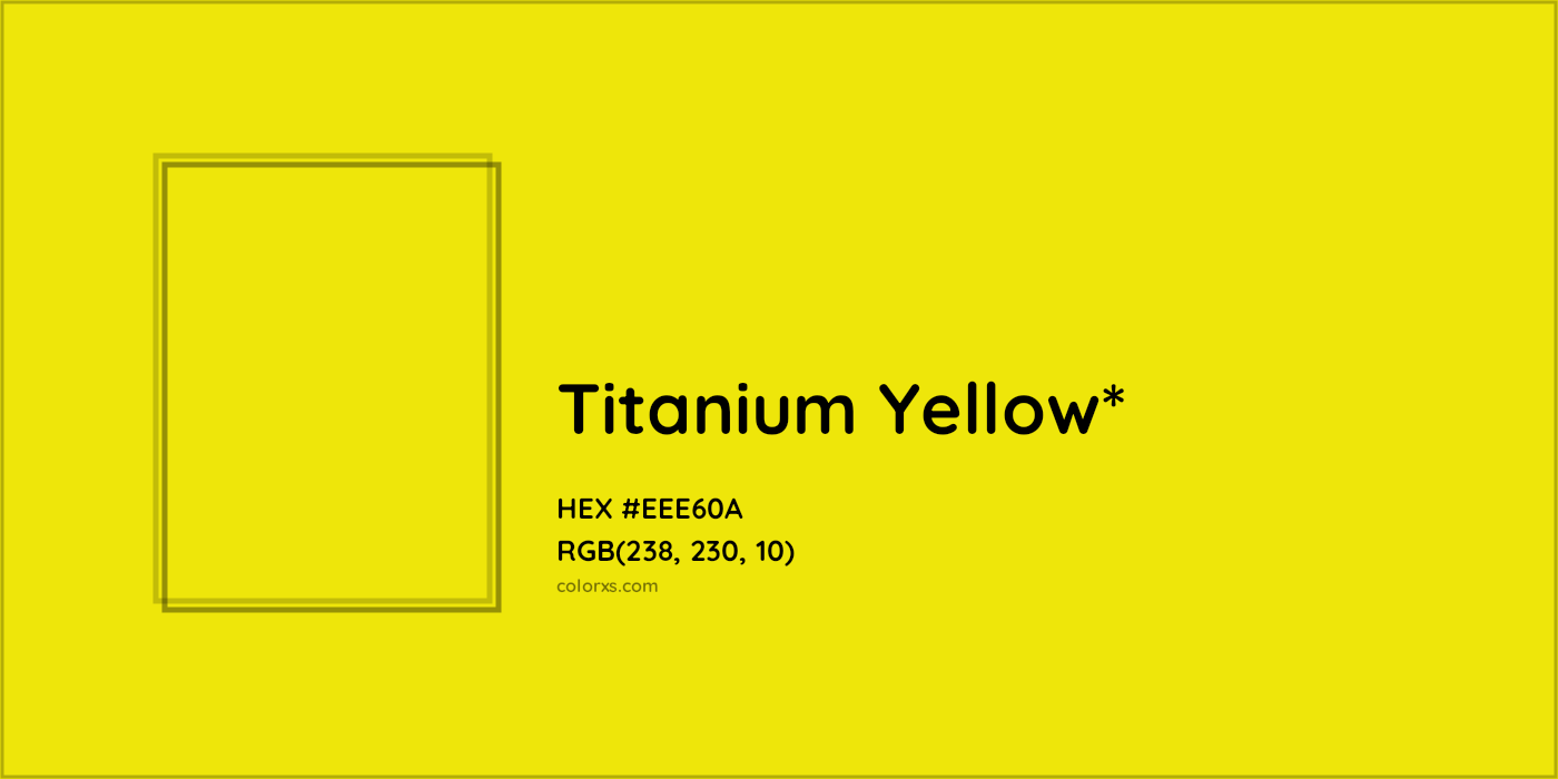 HEX #EEE60A Color Name, Color Code, Palettes, Similar Paints, Images