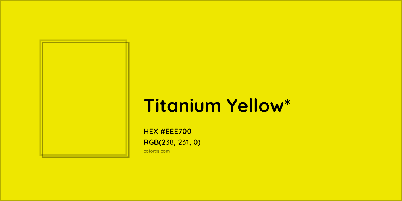 HEX #EEE700 Color Name, Color Code, Palettes, Similar Paints, Images