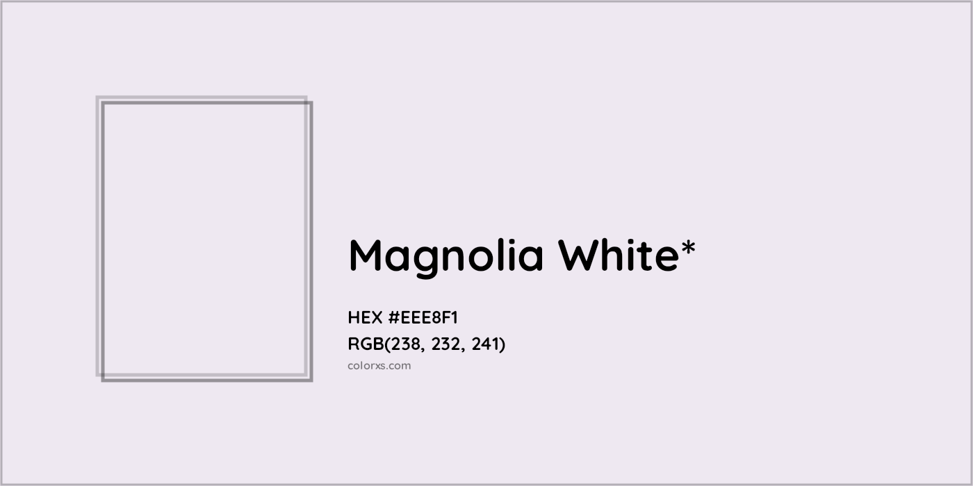 HEX #EEE8F1 Color Name, Color Code, Palettes, Similar Paints, Images