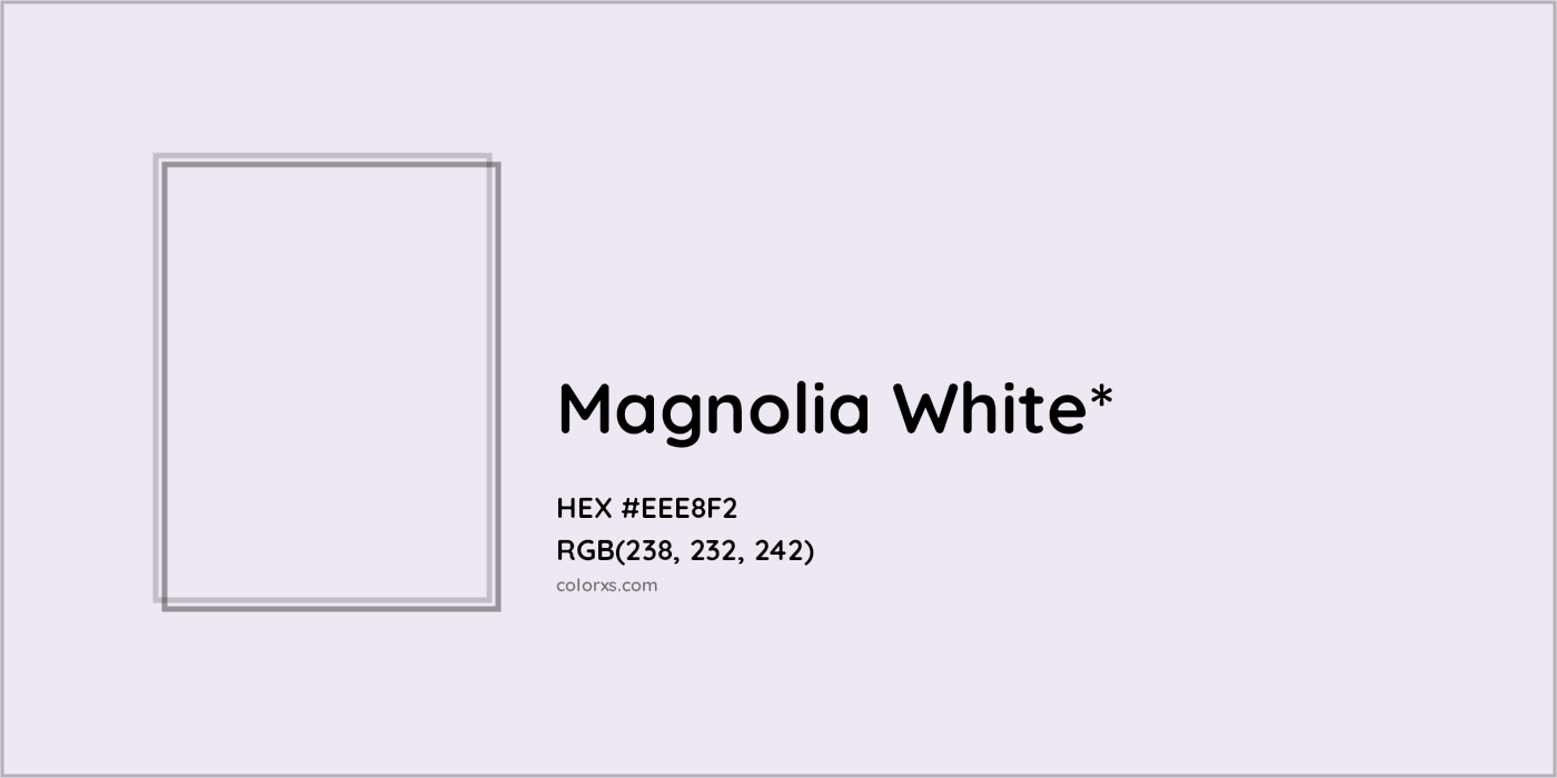 HEX #EEE8F2 Color Name, Color Code, Palettes, Similar Paints, Images