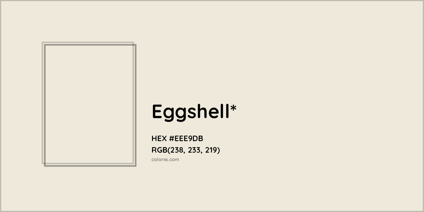 HEX #EEE9DB Color Name, Color Code, Palettes, Similar Paints, Images