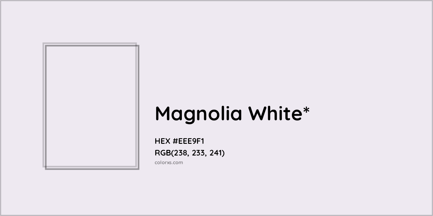 HEX #EEE9F1 Color Name, Color Code, Palettes, Similar Paints, Images