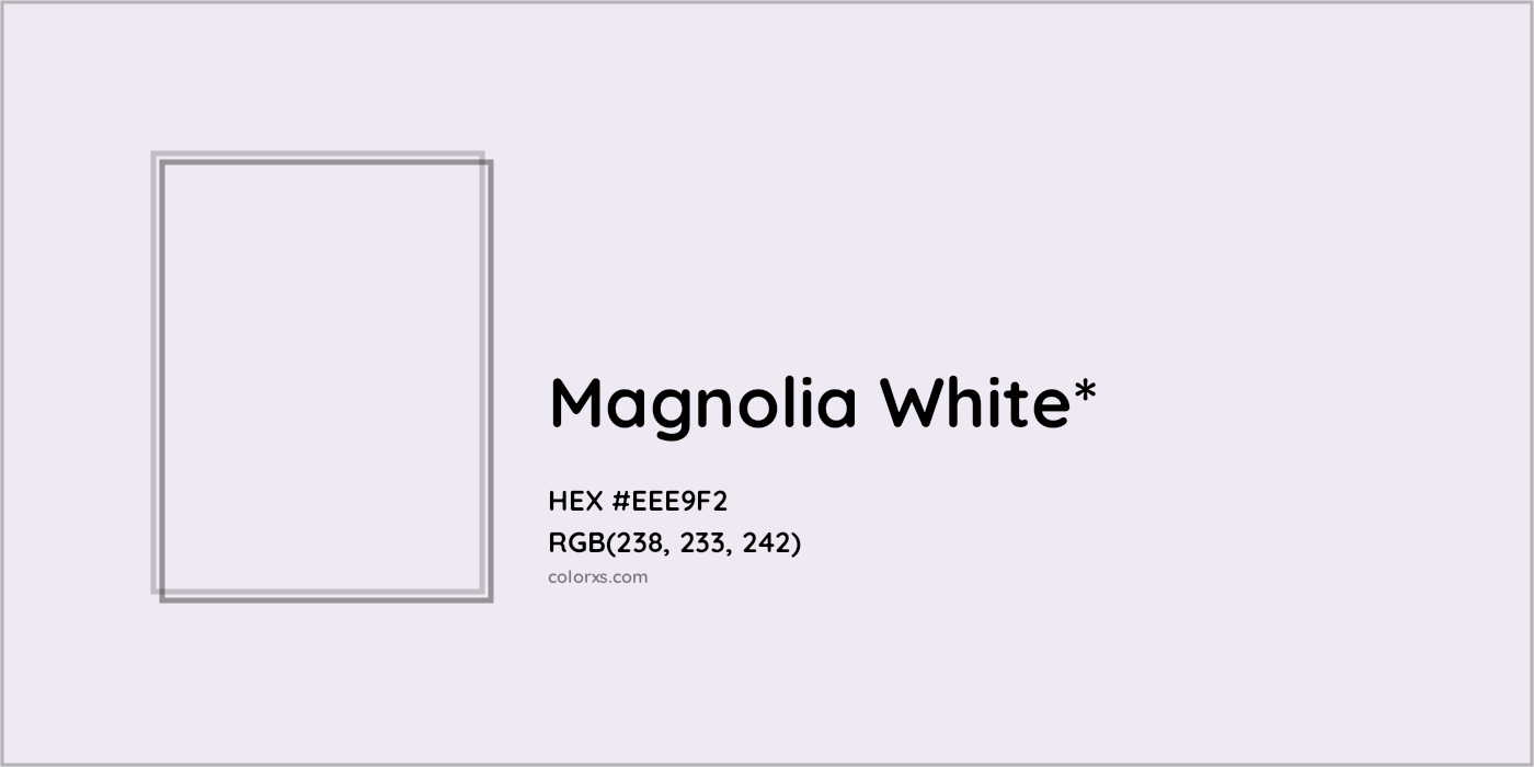 HEX #EEE9F2 Color Name, Color Code, Palettes, Similar Paints, Images