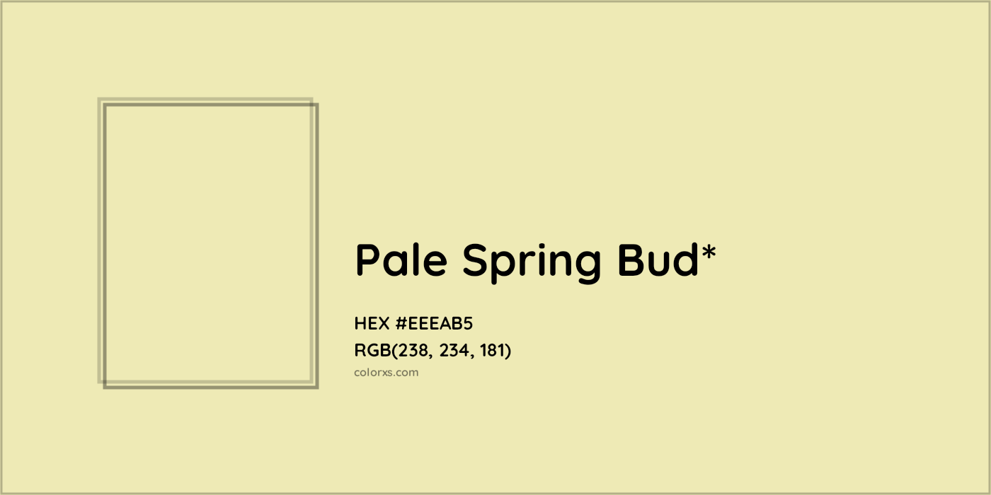 HEX #EEEAB5 Color Name, Color Code, Palettes, Similar Paints, Images