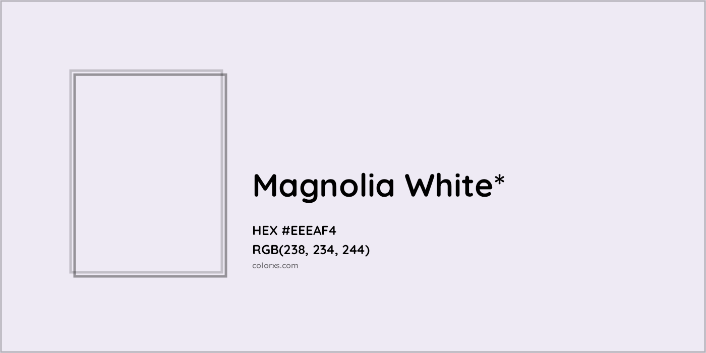 HEX #EEEAF4 Color Name, Color Code, Palettes, Similar Paints, Images