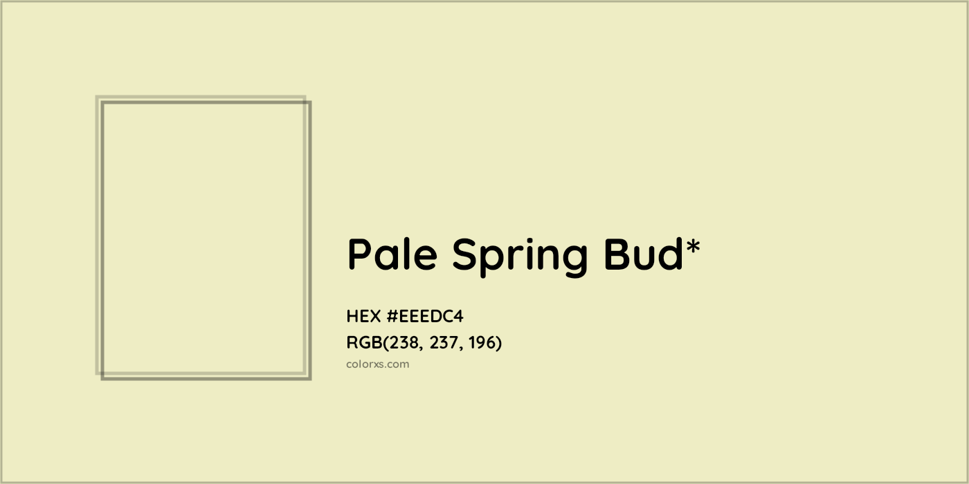 HEX #EEEDC4 Color Name, Color Code, Palettes, Similar Paints, Images