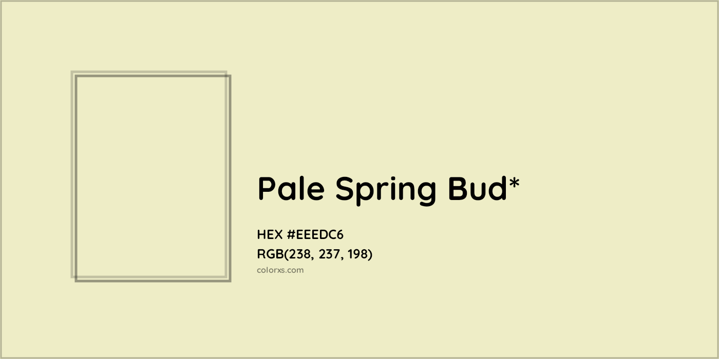 HEX #EEEDC6 Color Name, Color Code, Palettes, Similar Paints, Images