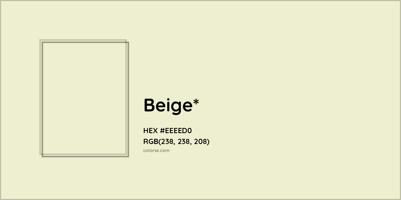 HEX #EEEED0 Color Name, Color Code, Palettes, Similar Paints, Images