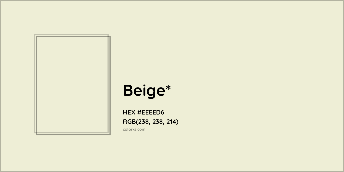 HEX #EEEED6 Color Name, Color Code, Palettes, Similar Paints, Images