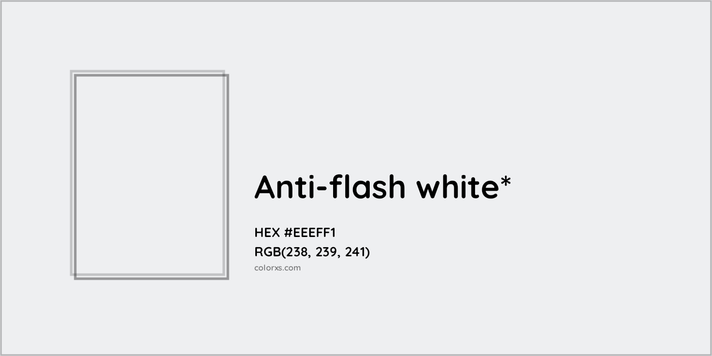 HEX #EEEFF1 Color Name, Color Code, Palettes, Similar Paints, Images