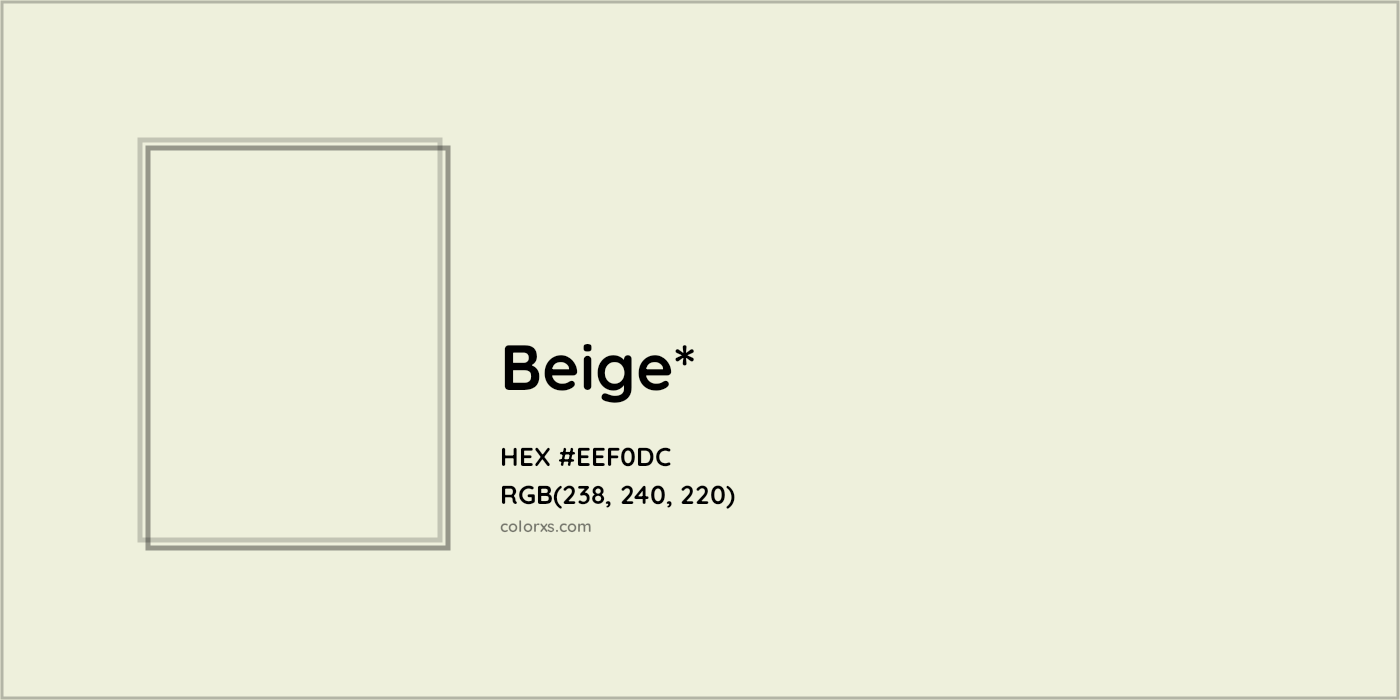 HEX #EEF0DC Color Name, Color Code, Palettes, Similar Paints, Images