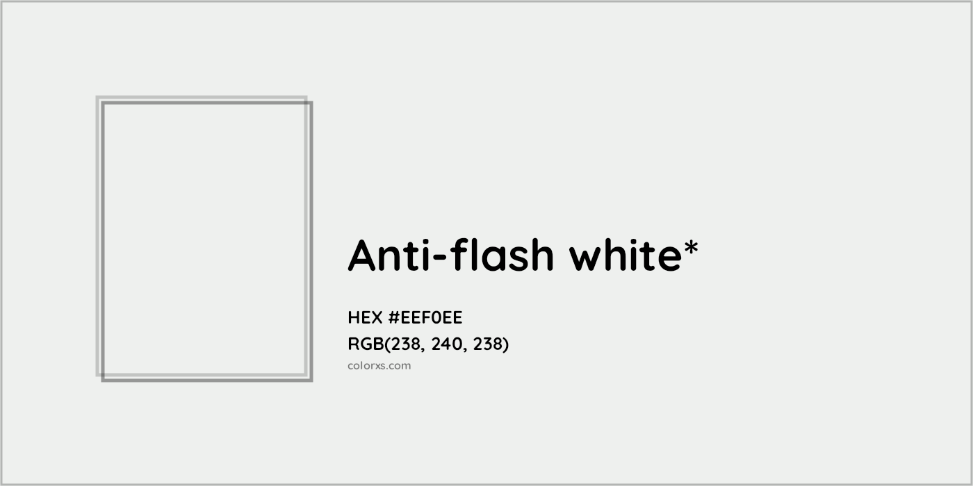 HEX #EEF0EE Color Name, Color Code, Palettes, Similar Paints, Images