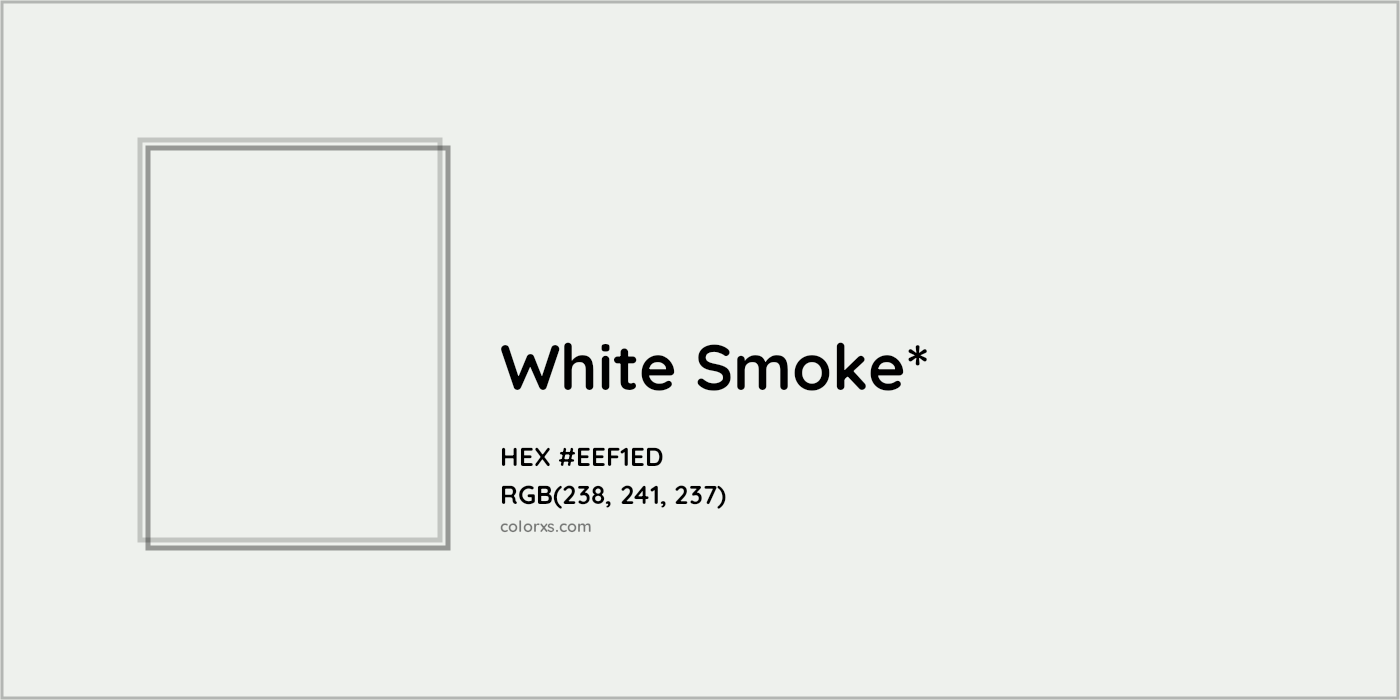 HEX #EEF1ED Color Name, Color Code, Palettes, Similar Paints, Images