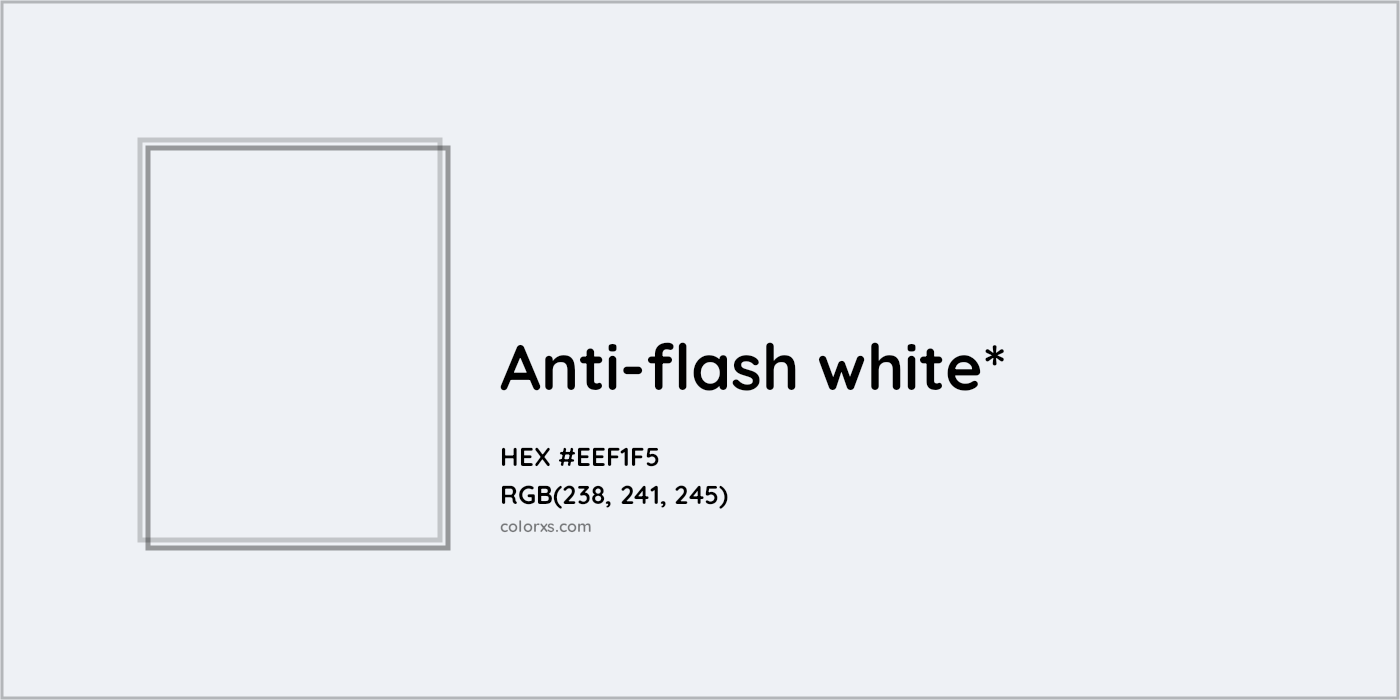 HEX #EEF1F5 Color Name, Color Code, Palettes, Similar Paints, Images