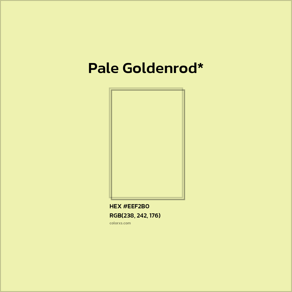 HEX #EEF2B0 Color Name, Color Code, Palettes, Similar Paints, Images