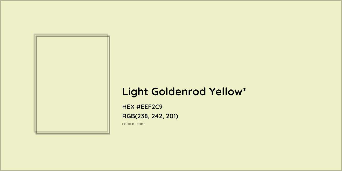 HEX #EEF2C9 Color Name, Color Code, Palettes, Similar Paints, Images