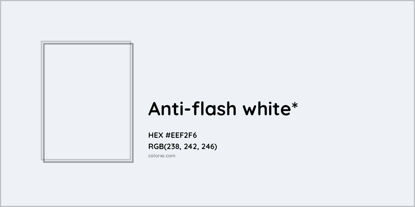 HEX #EEF2F6 Color Name, Color Code, Palettes, Similar Paints, Images