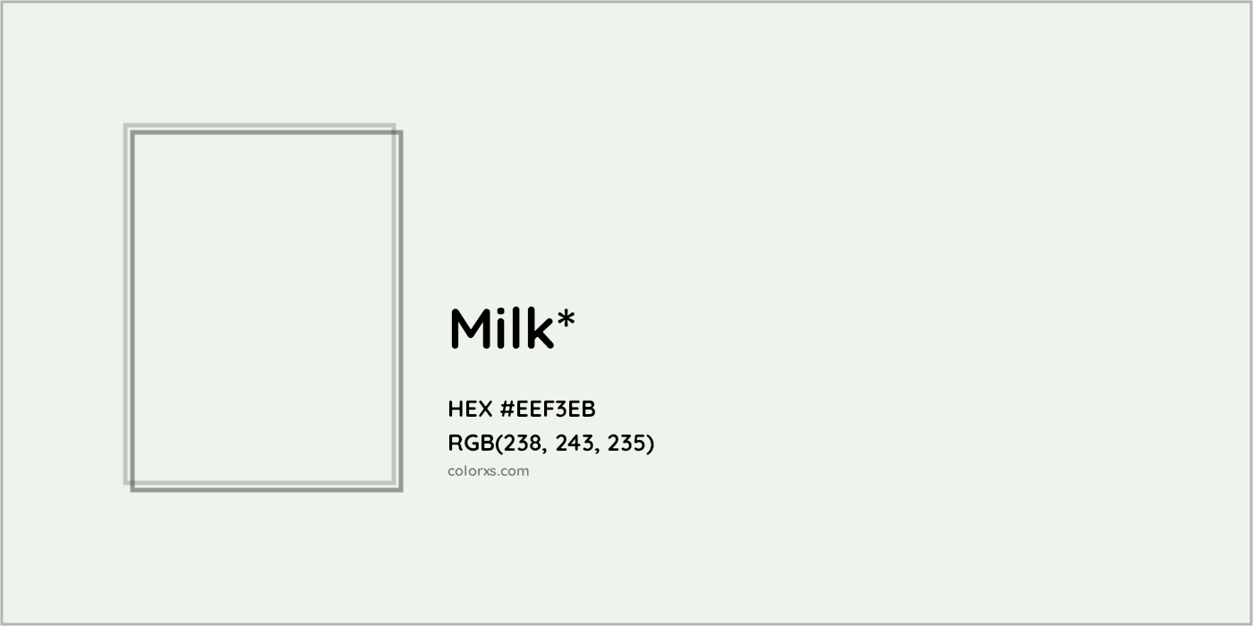 HEX #EEF3EB Color Name, Color Code, Palettes, Similar Paints, Images