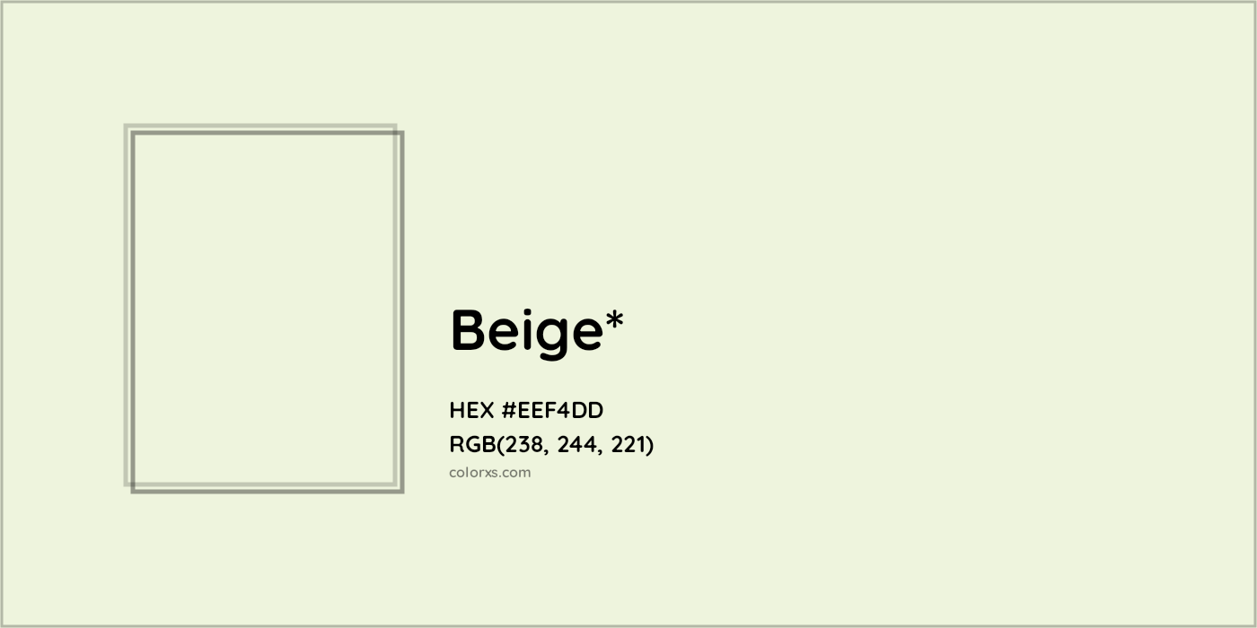 HEX #EEF4DD Color Name, Color Code, Palettes, Similar Paints, Images