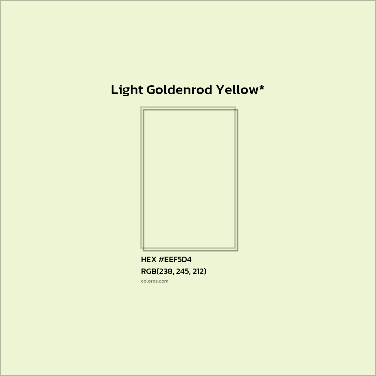 HEX #EEF5D4 Color Name, Color Code, Palettes, Similar Paints, Images