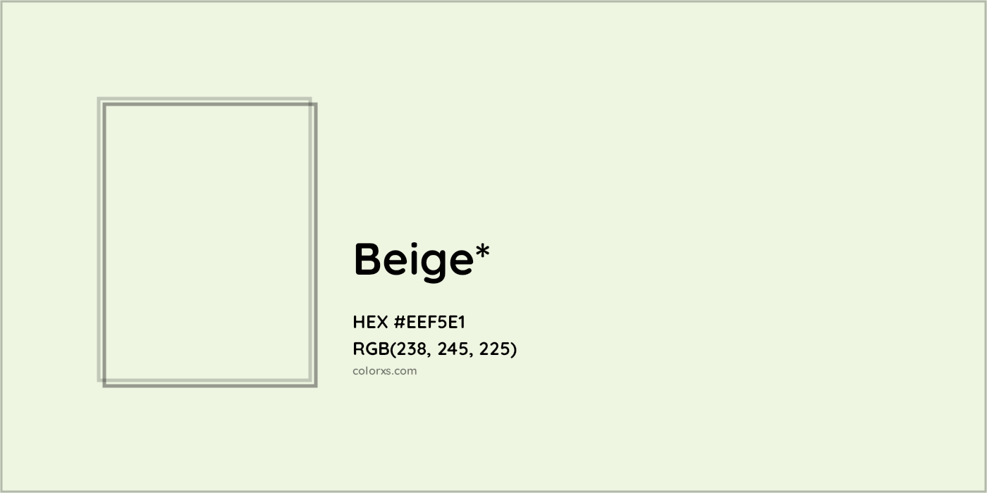 HEX #EEF5E1 Color Name, Color Code, Palettes, Similar Paints, Images