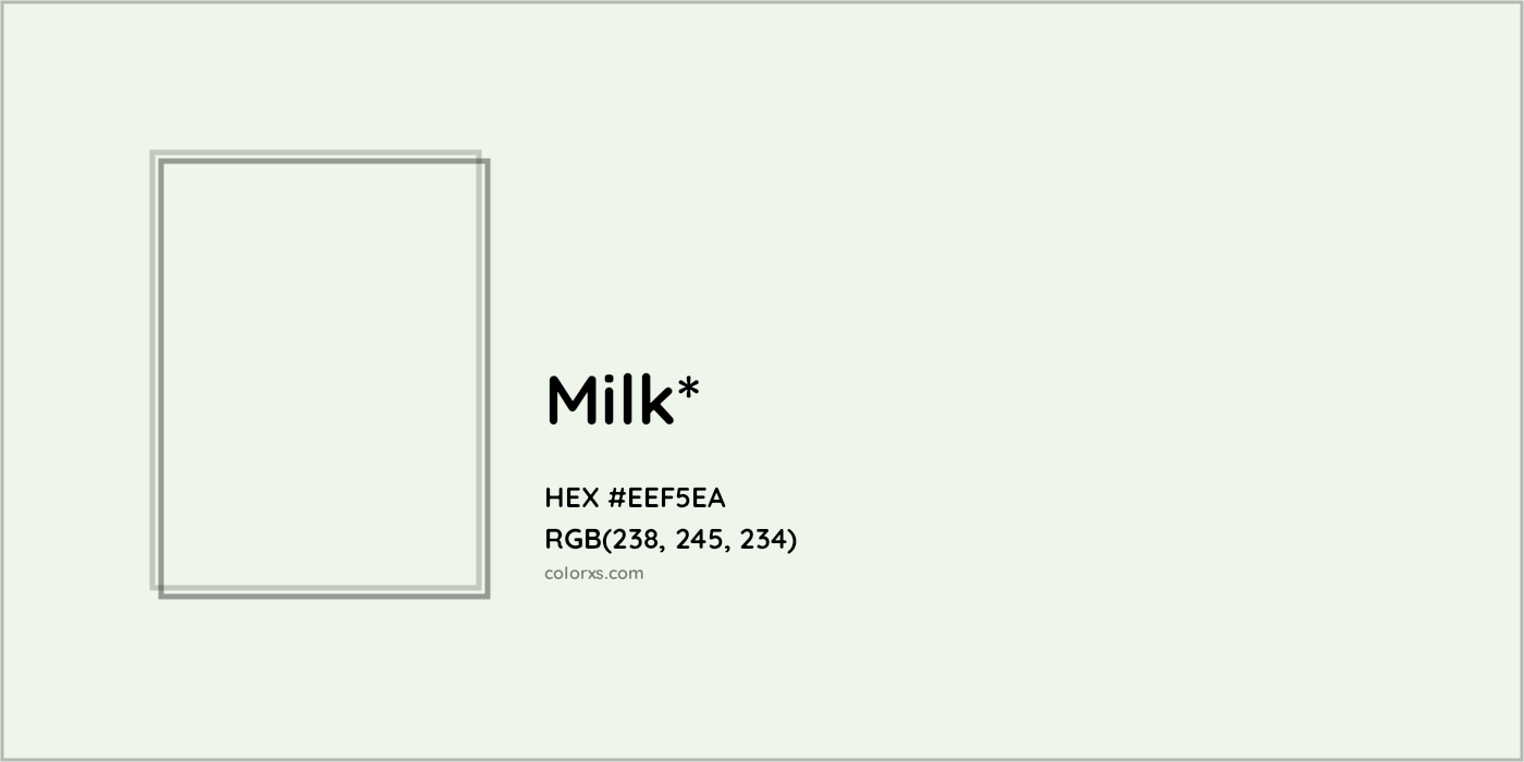 HEX #EEF5EA Color Name, Color Code, Palettes, Similar Paints, Images