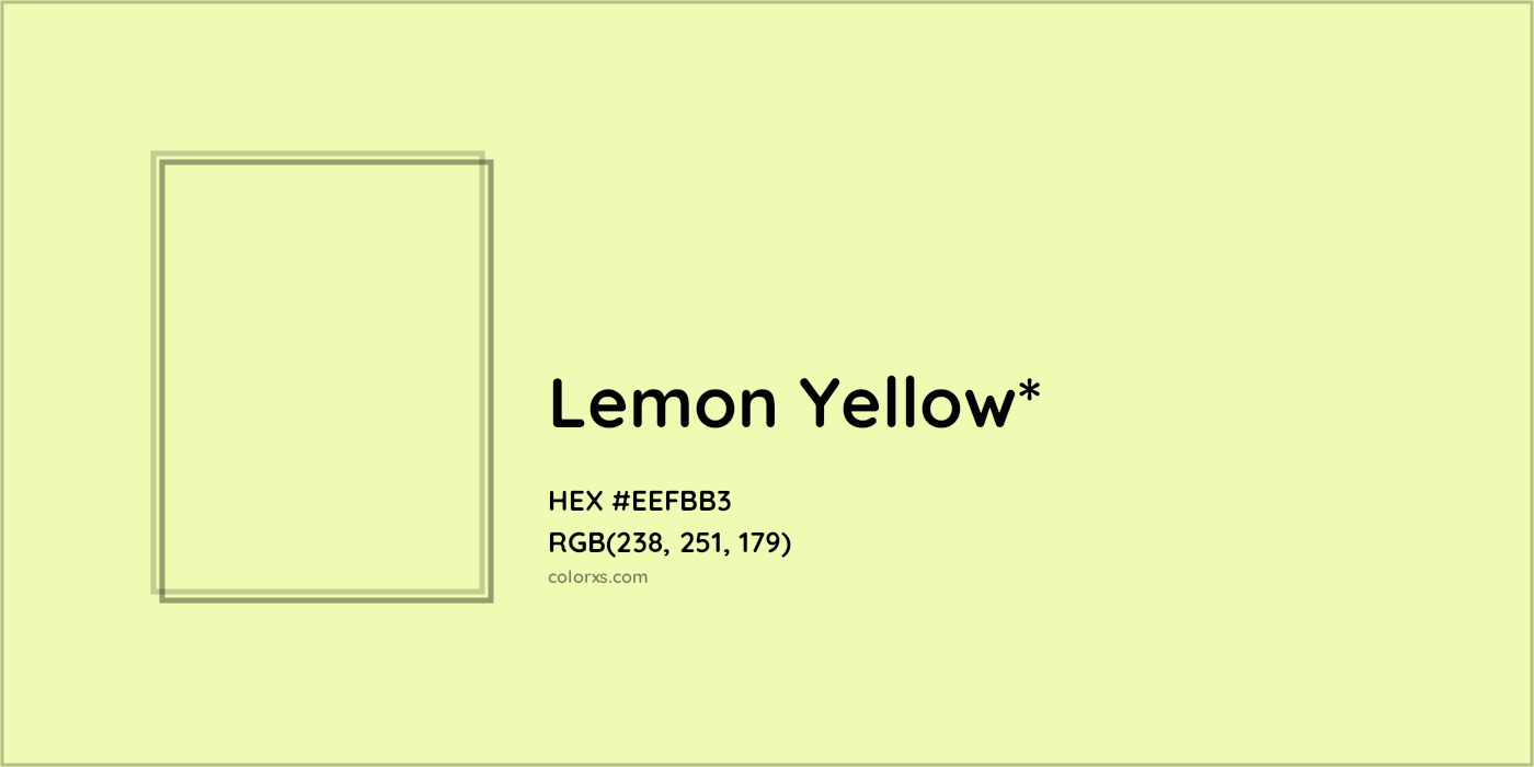 HEX #EEFBB3 Color Name, Color Code, Palettes, Similar Paints, Images