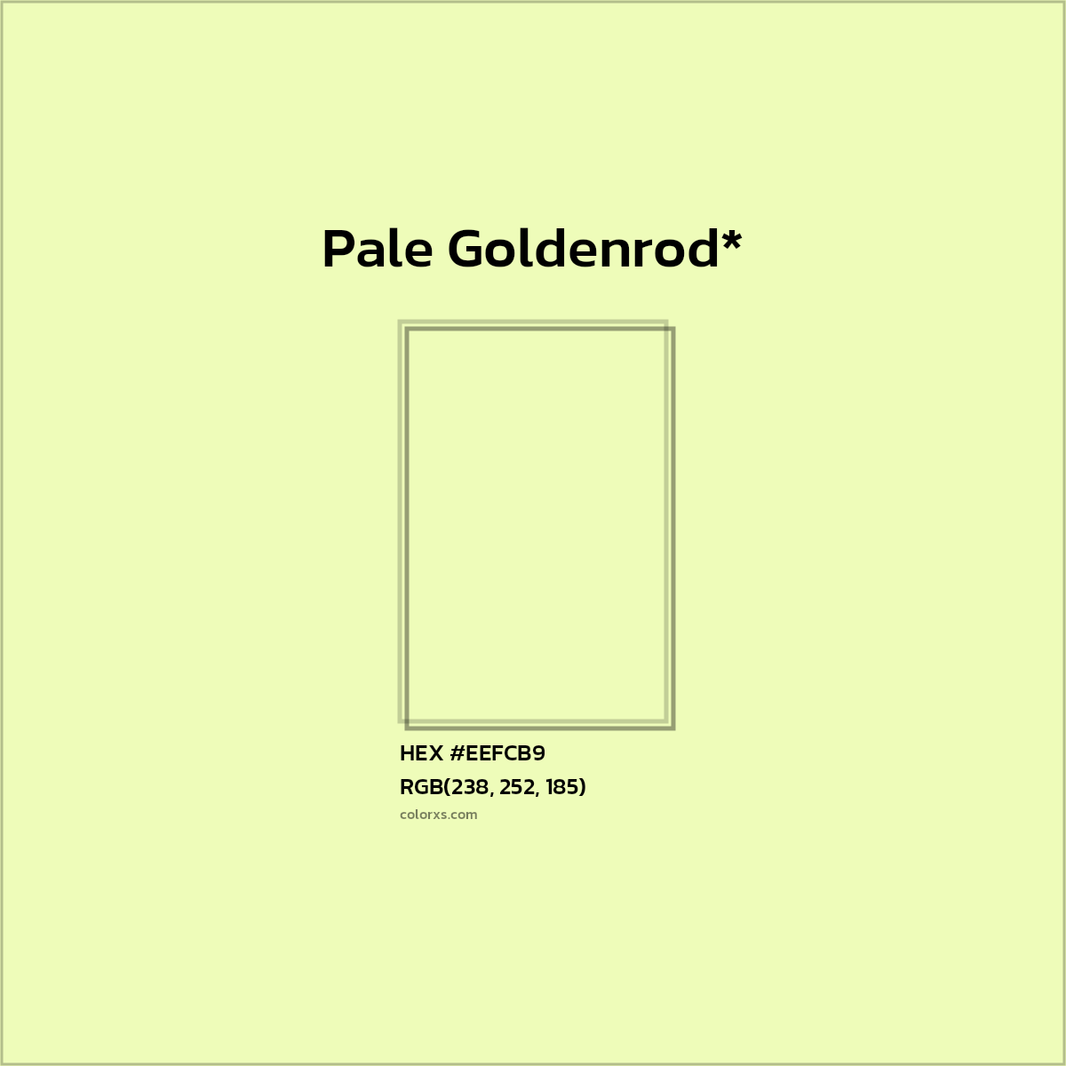 HEX #EEFCB9 Color Name, Color Code, Palettes, Similar Paints, Images