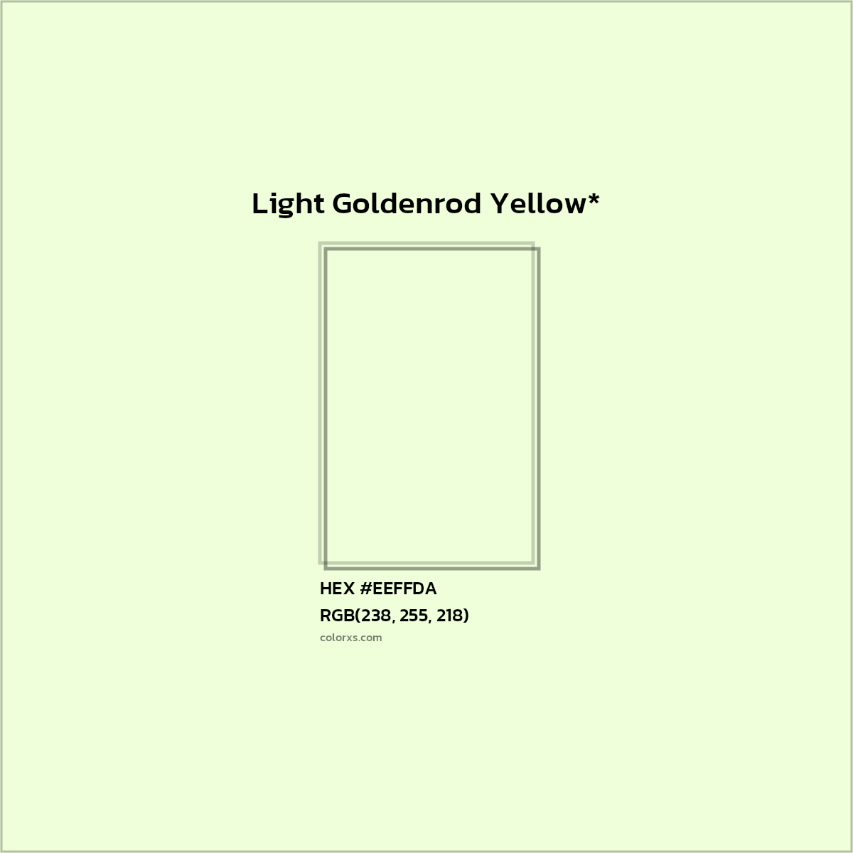 HEX #EEFFDA Color Name, Color Code, Palettes, Similar Paints, Images