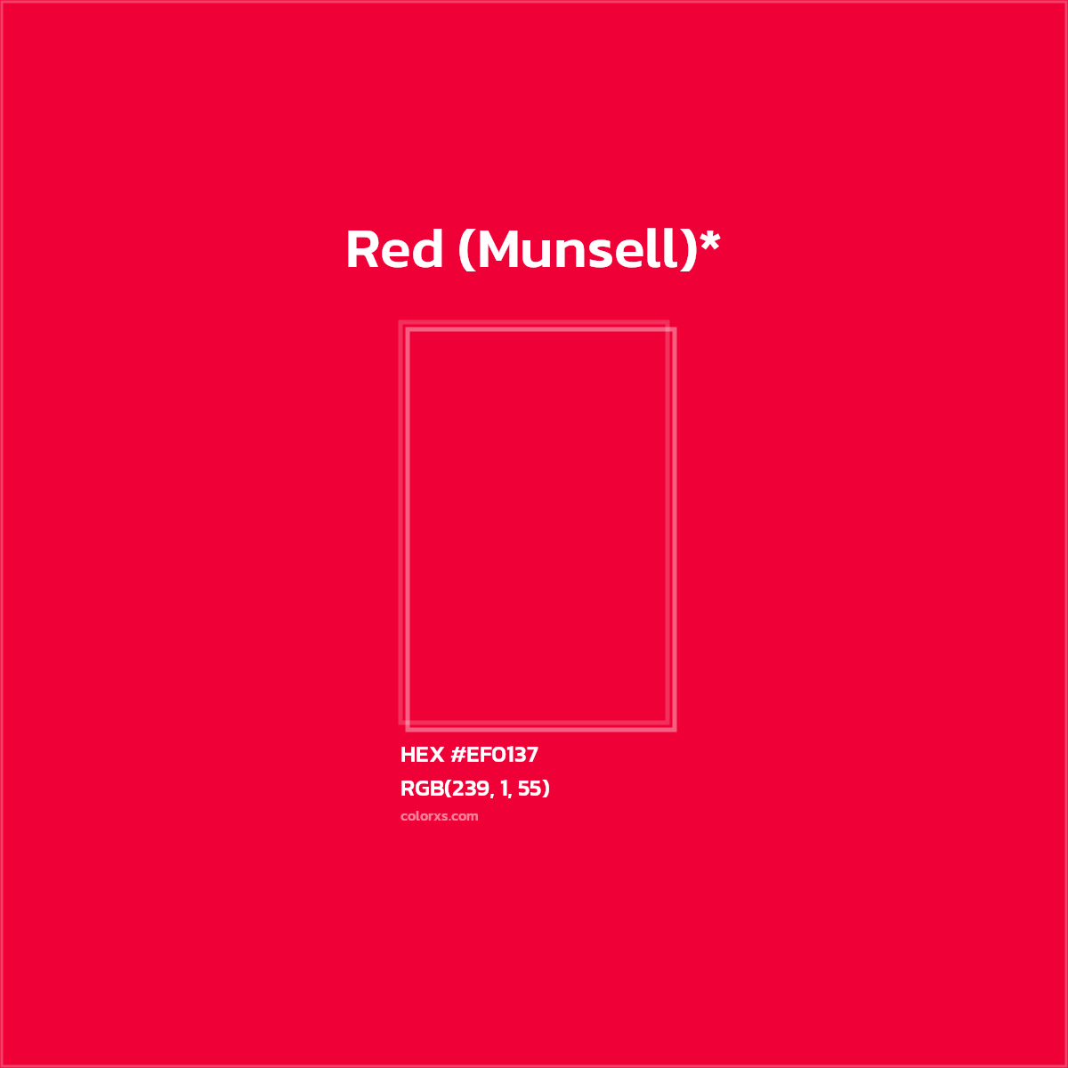 HEX #EF0137 Color Name, Color Code, Palettes, Similar Paints, Images