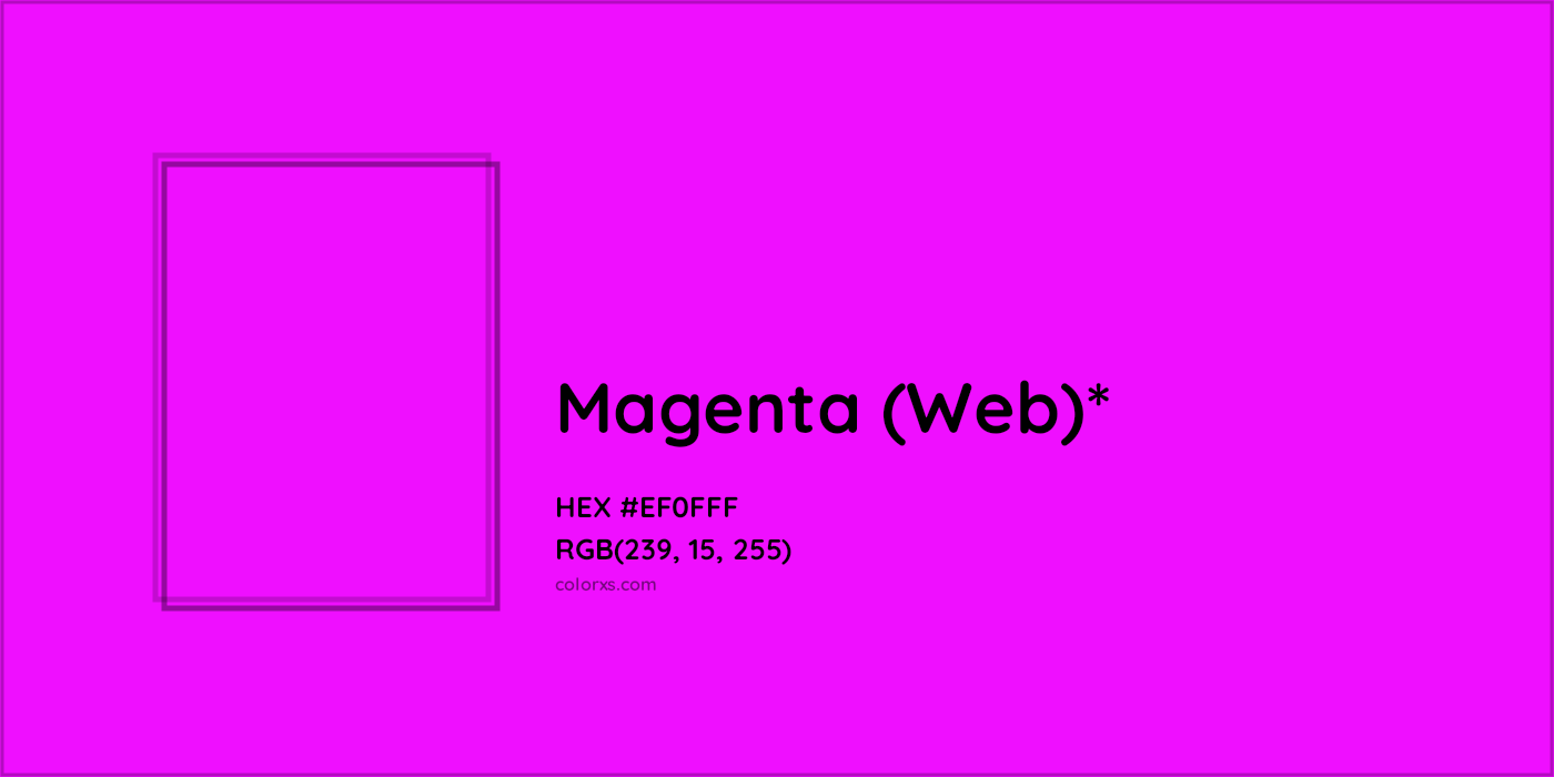HEX #EF0FFF Color Name, Color Code, Palettes, Similar Paints, Images