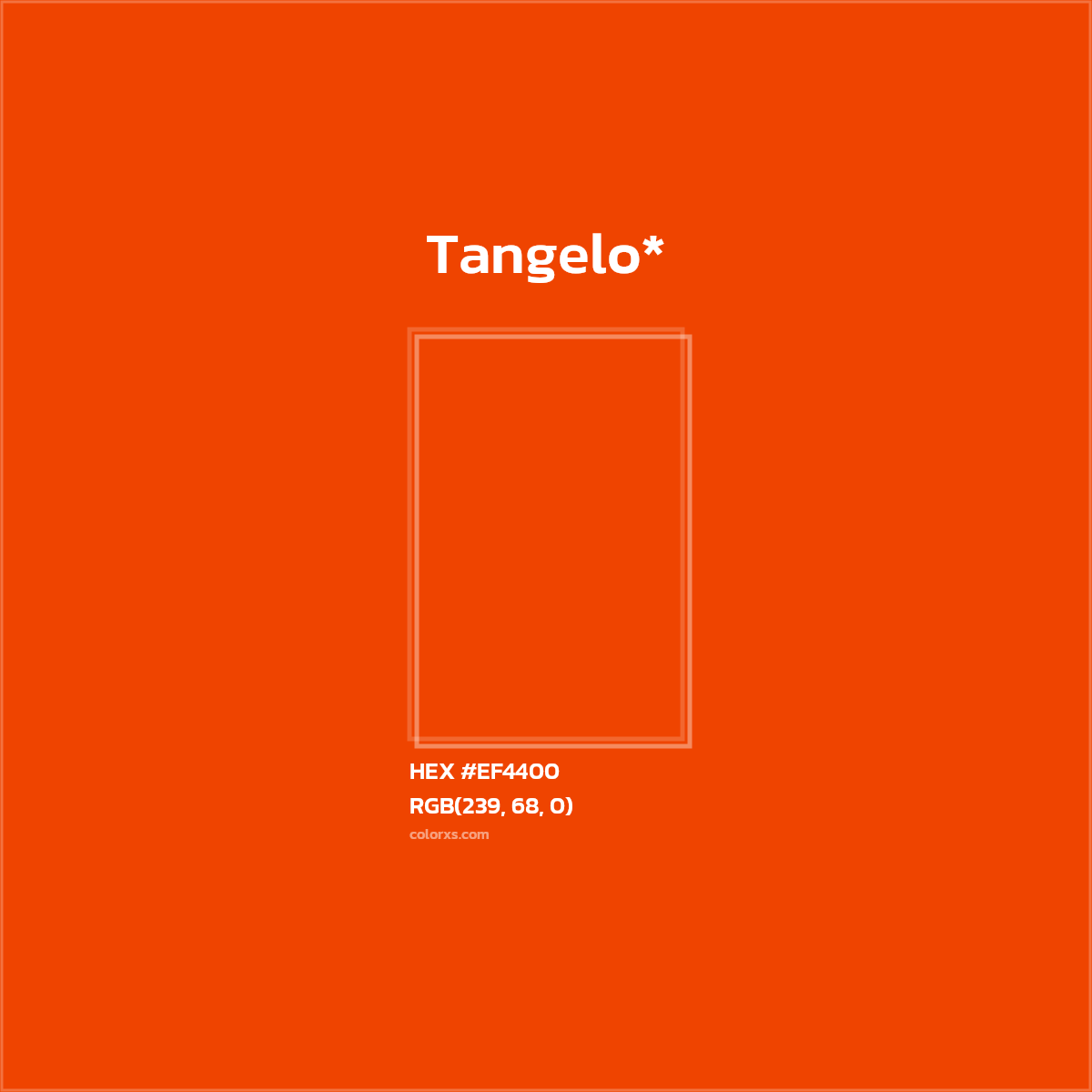 HEX #EF4400 Color Name, Color Code, Palettes, Similar Paints, Images