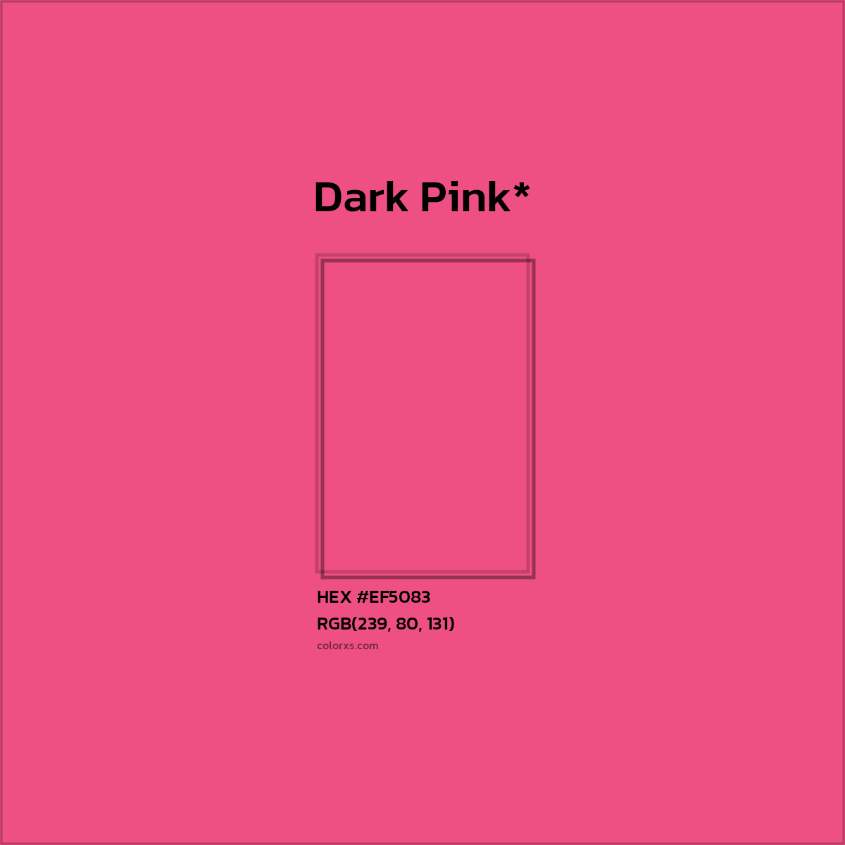 HEX #EF5083 Color Name, Color Code, Palettes, Similar Paints, Images