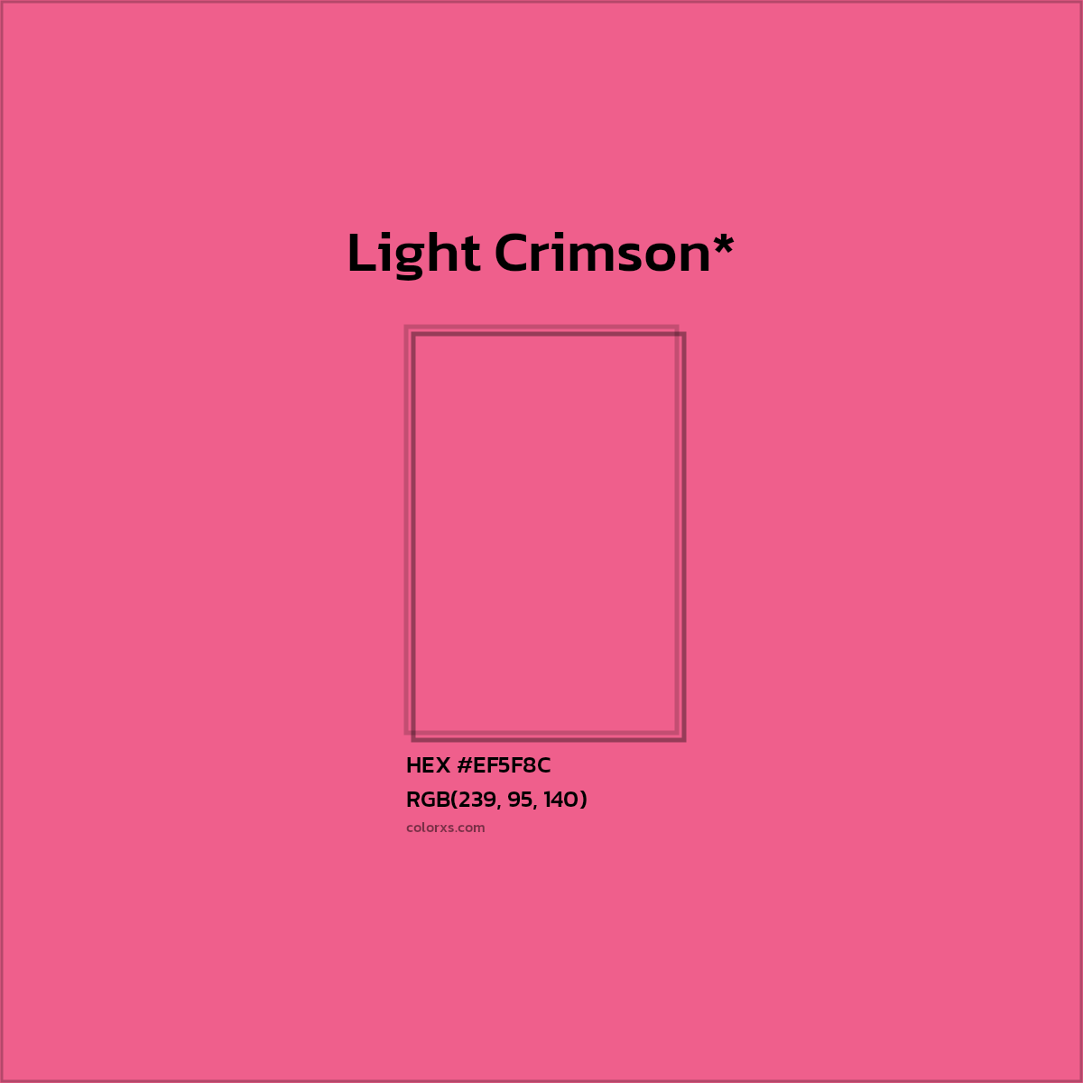 HEX #EF5F8C Color Name, Color Code, Palettes, Similar Paints, Images