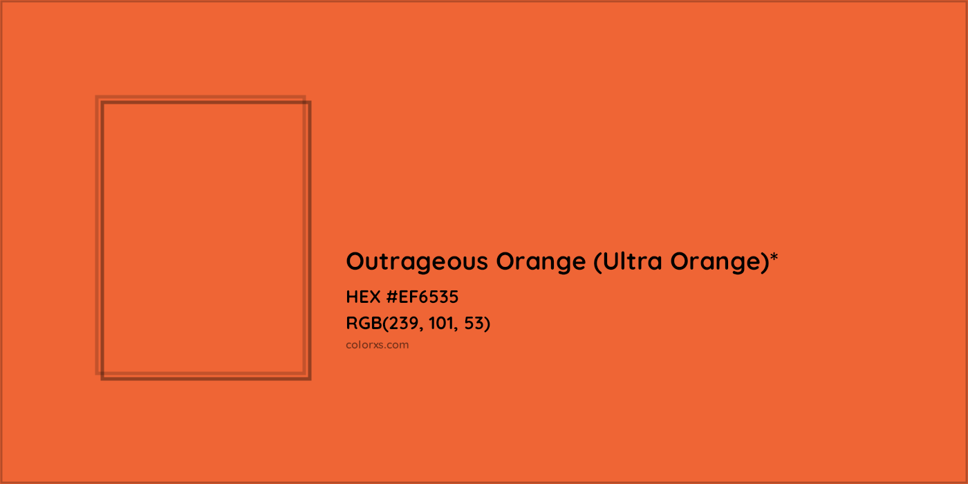 HEX #EF6535 Color Name, Color Code, Palettes, Similar Paints, Images