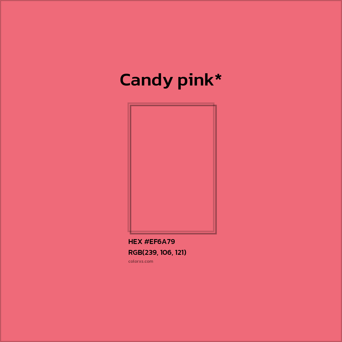 HEX #EF6A79 Color Name, Color Code, Palettes, Similar Paints, Images