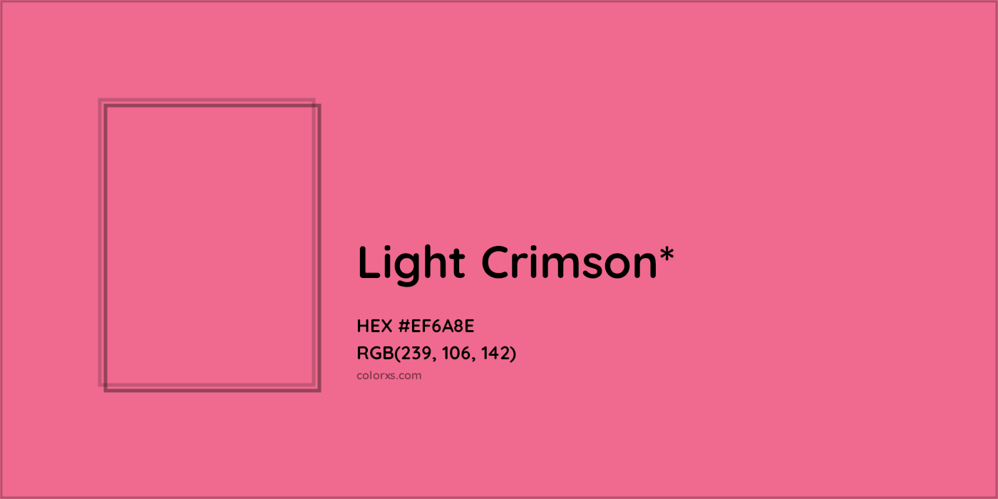 HEX #EF6A8E Color Name, Color Code, Palettes, Similar Paints, Images
