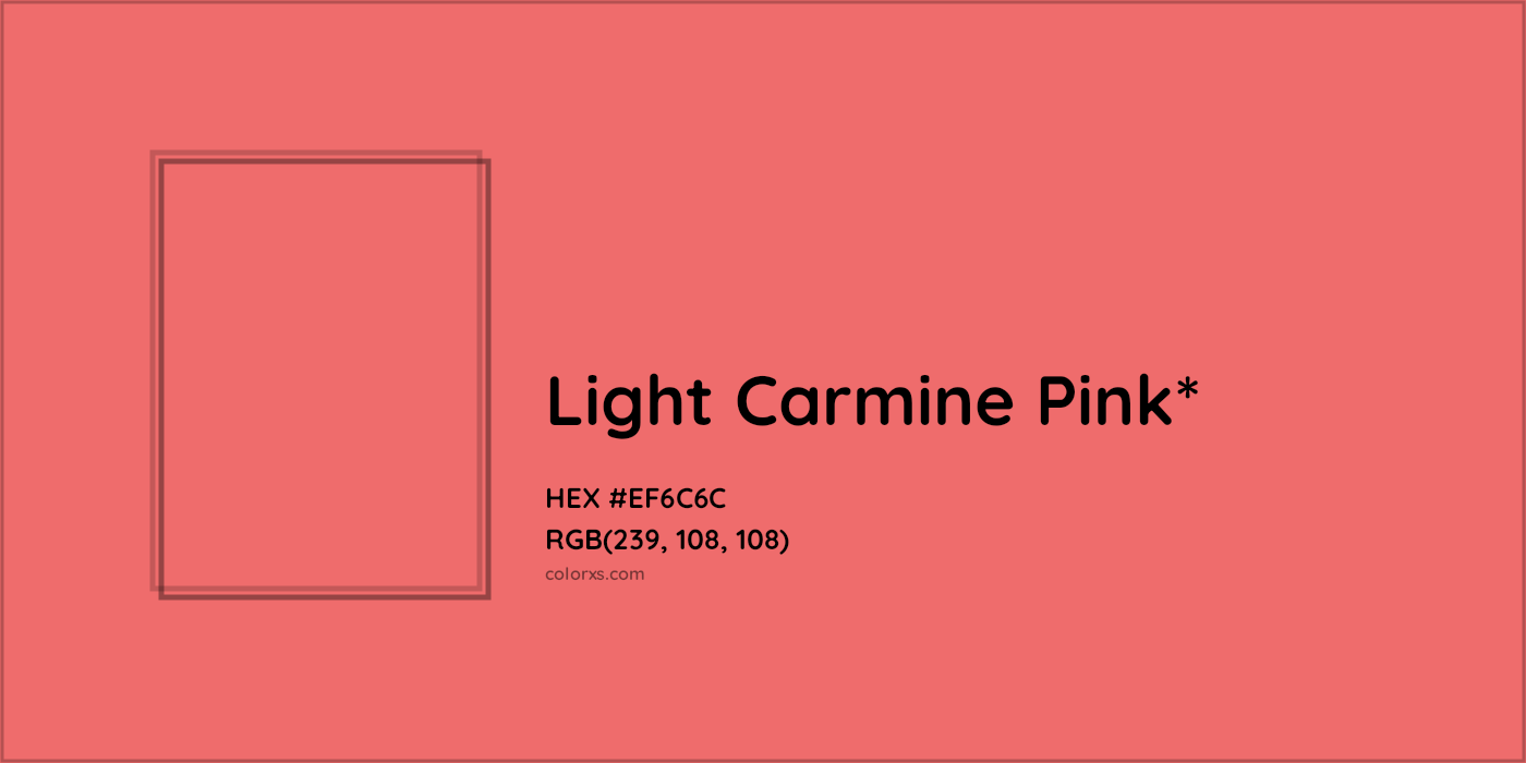 HEX #EF6C6C Color Name, Color Code, Palettes, Similar Paints, Images