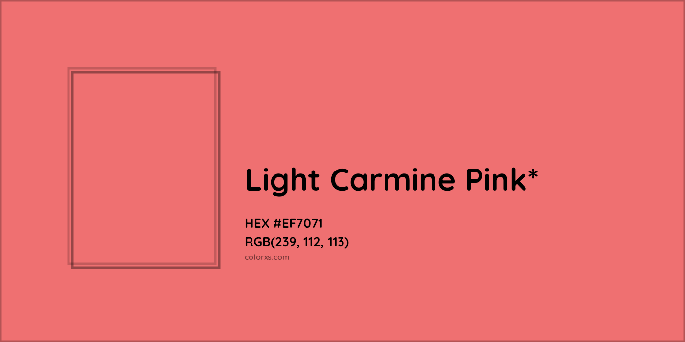 HEX #EF7071 Color Name, Color Code, Palettes, Similar Paints, Images