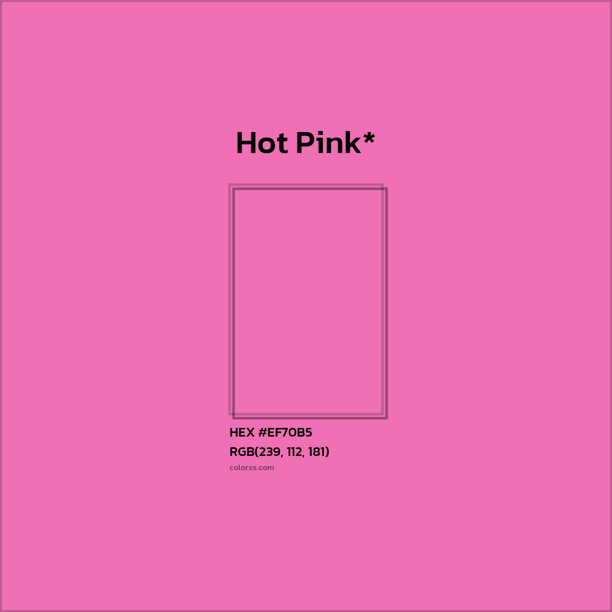 HEX #EF70B5 Color Name, Color Code, Palettes, Similar Paints, Images