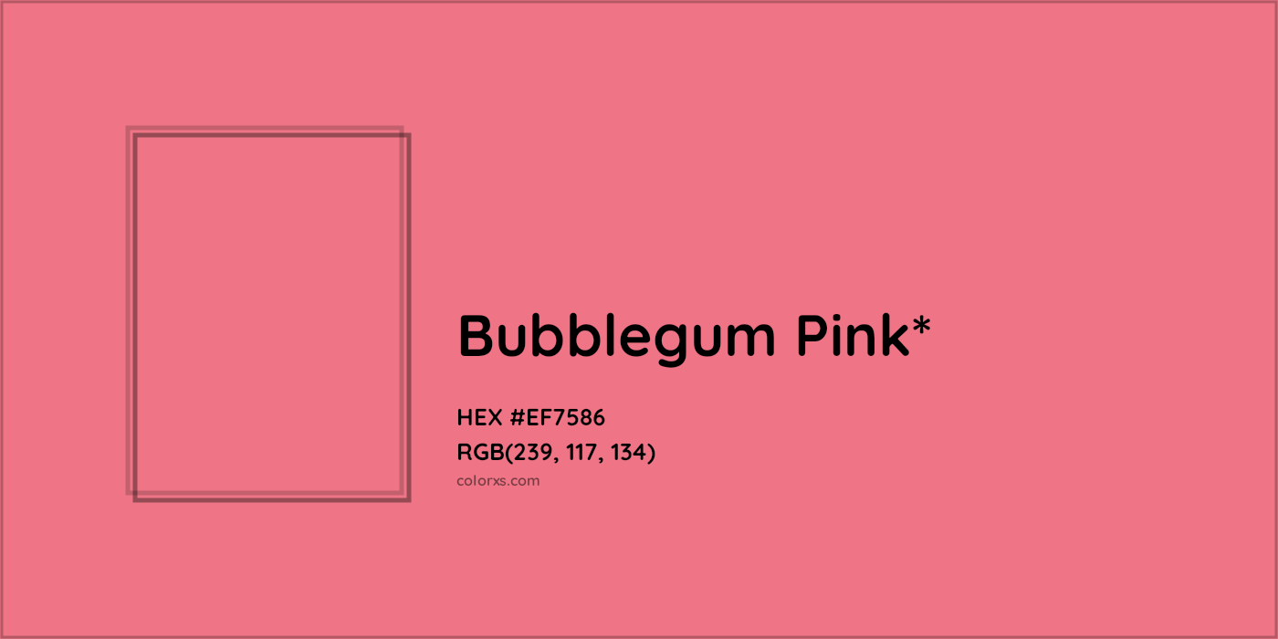 HEX #EF7586 Color Name, Color Code, Palettes, Similar Paints, Images