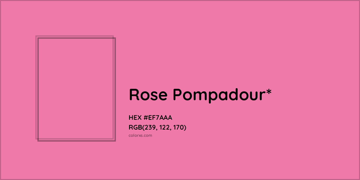 HEX #EF7AAA Color Name, Color Code, Palettes, Similar Paints, Images